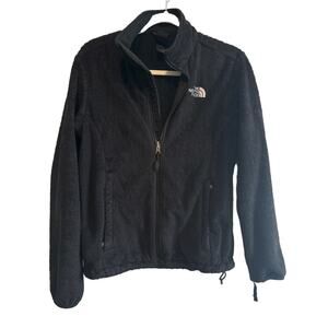 The North Face Full Zip Fleece/Sherpa Jacket Size Medium Black